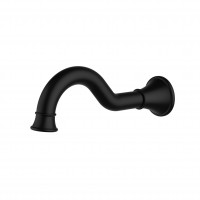 Premium Matte Black Round Wall Mount Bath Spout